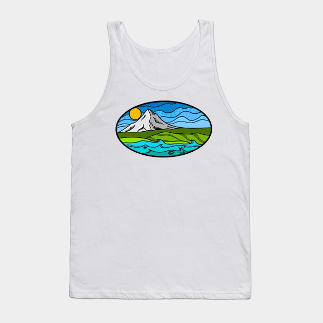 Mt. Hood to the Pacific Coast Tank Top by FernheartDesign